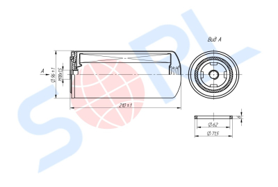 Фильтр топливный M18x1.5 VOLVO, КАМАЗ Евро 3 (H18WK03) SORL
