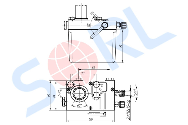 Насос подъема кабины MAN TGM/TGA/TGS/TGX (85417236044) SORL