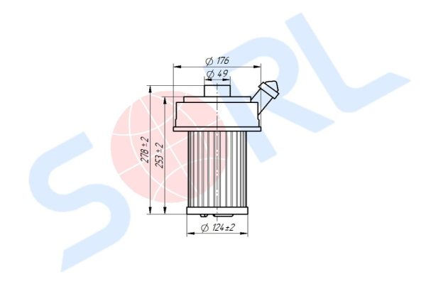 Фильтр воздушный THERMO KING, CARRIER (P953446) SORL