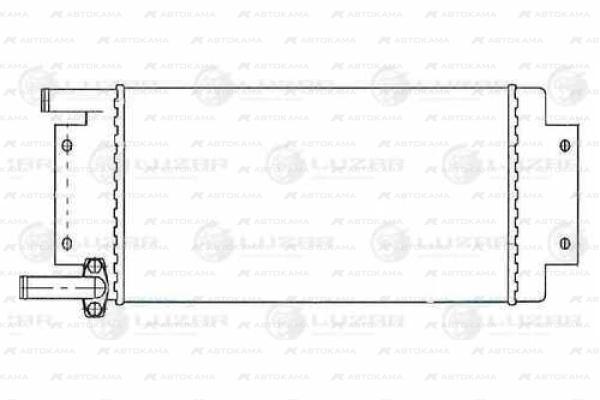 Радиатор отопителя для КАМАЗ (алюм. сборный) 5320-8101060-04 LUZAR
