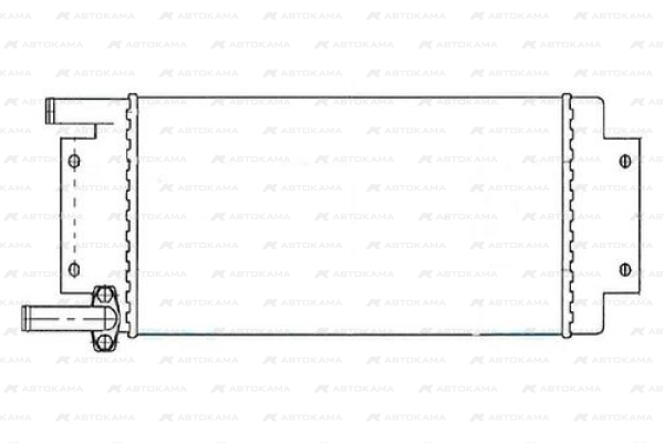 Радиатор отопителя для КАМАЗ (алюм. сборный) 5320-8101060-04 LUZAR