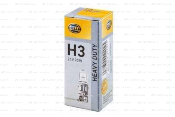 лампа H3 24V 70W (противотуманная, с проводком) HELLA