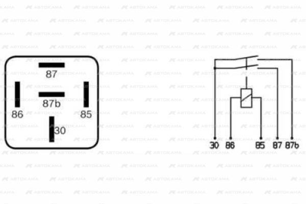 Реле MAN MERCEDES пять контактов (24V,20A) BOSCH